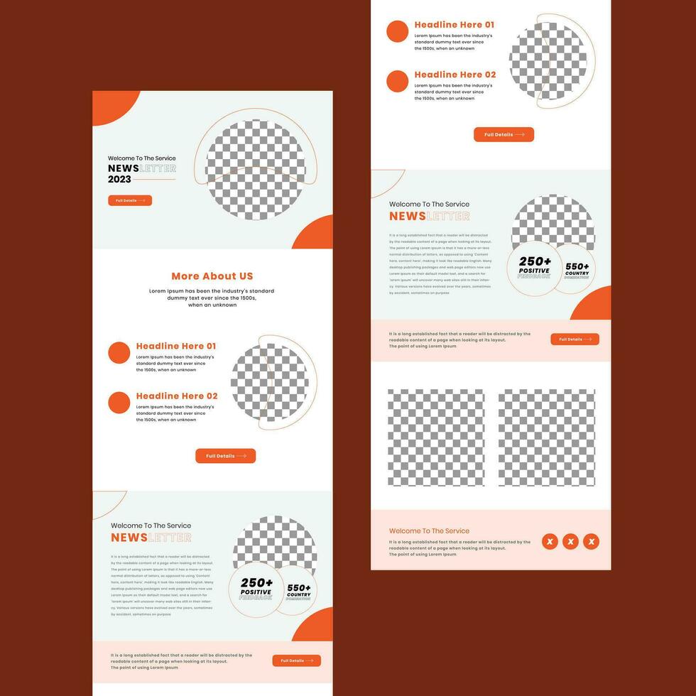 Professional Email Marketing Template Design vector