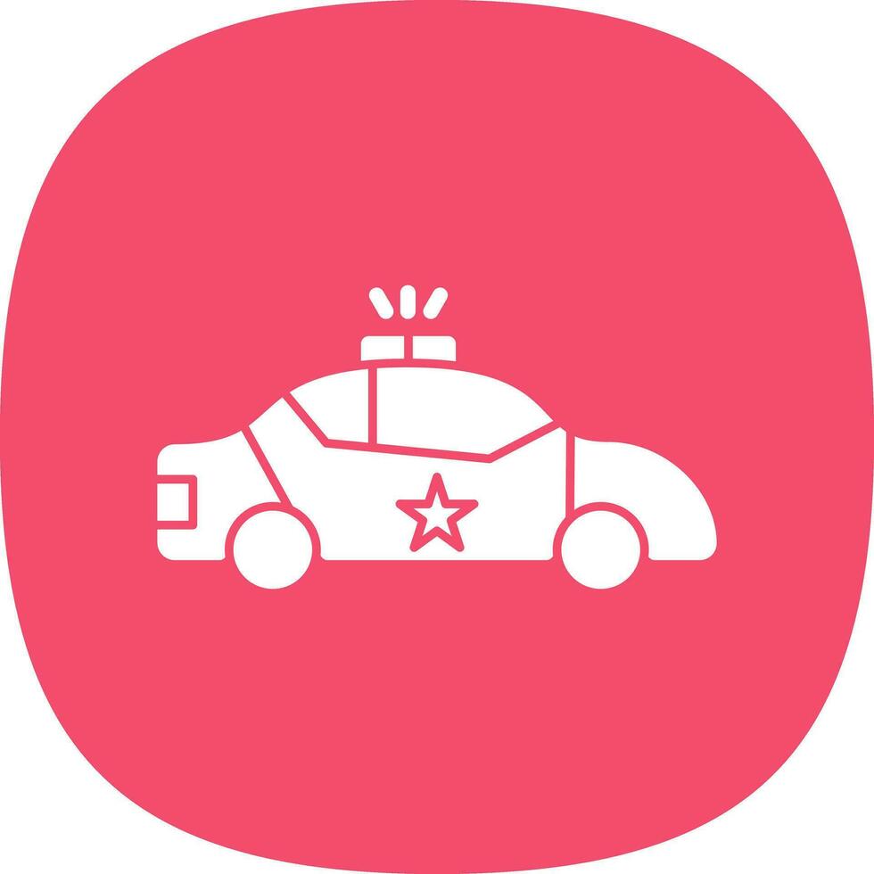 diseño de icono de vector de coche de policía