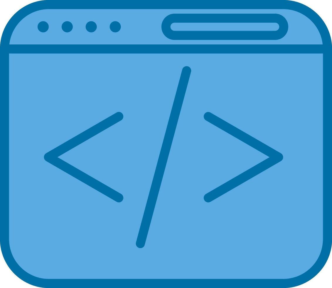 Web coding Vector Icon Design