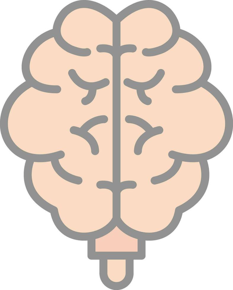 diseño de icono de vector de cerebro