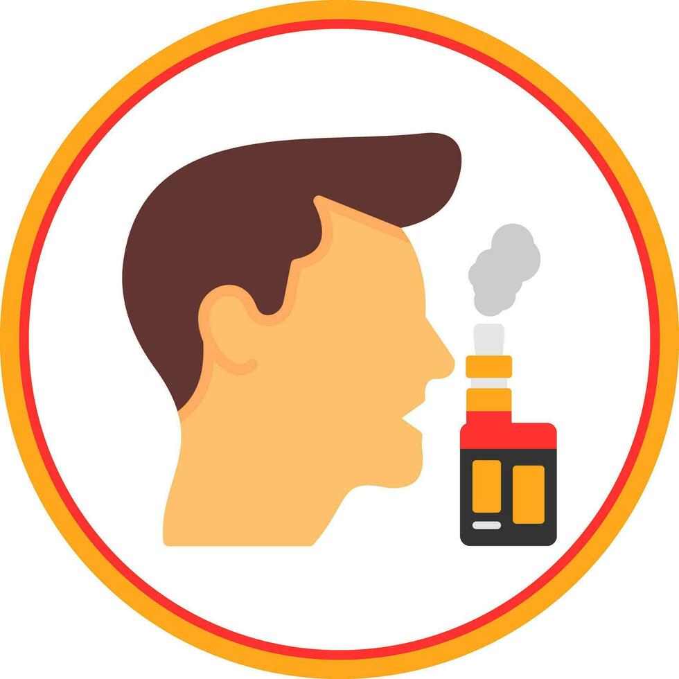 Vaper Vector Icon Design
