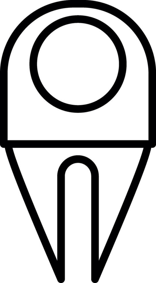 Divot Vector Icon Design