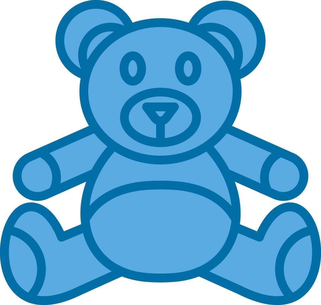 diseño de icono de vector de oso de peluche