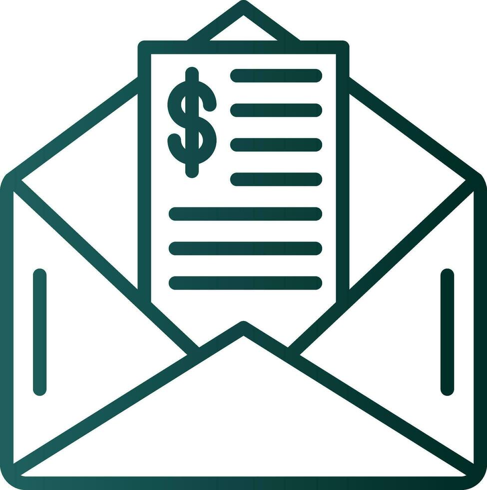 Paycheck Vector Icon Design