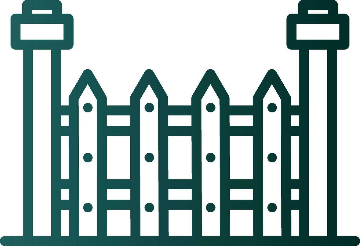 Fence Vector Icon Design