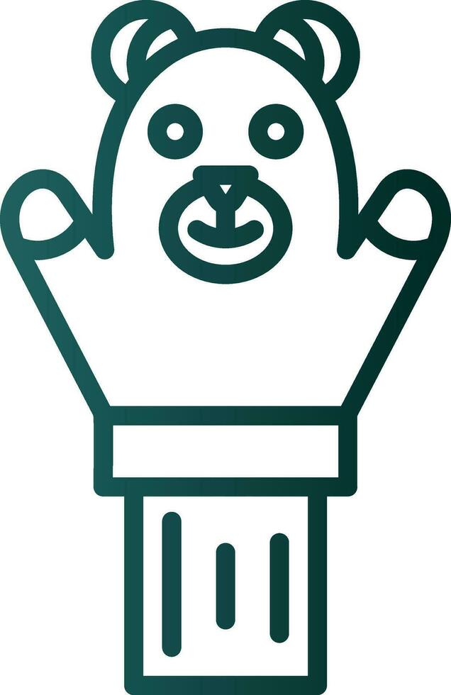 Hand puppet Vector Icon Design