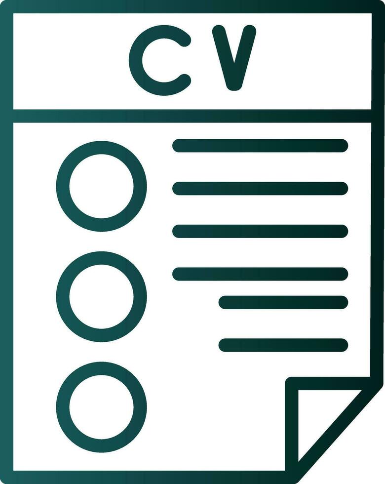 CV Vector Icon Design