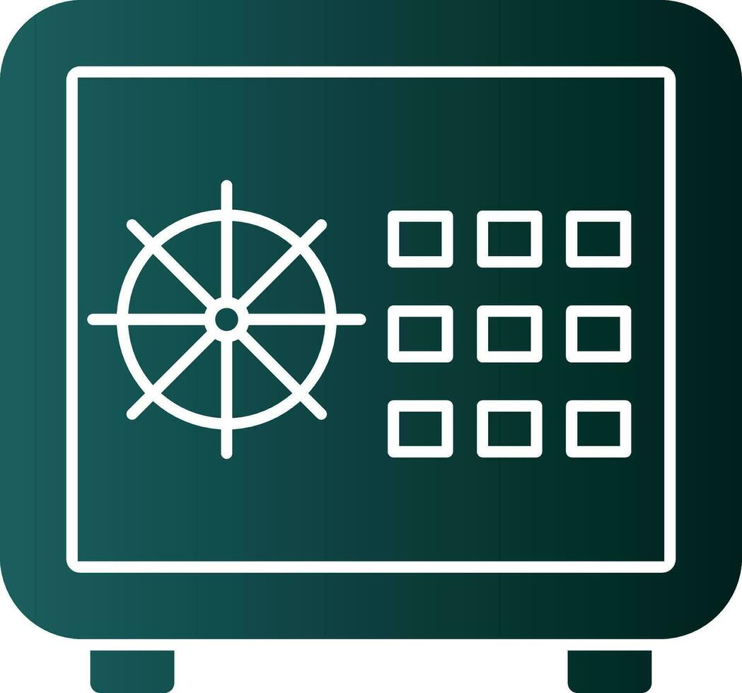 Safe locker Vector Icon Design