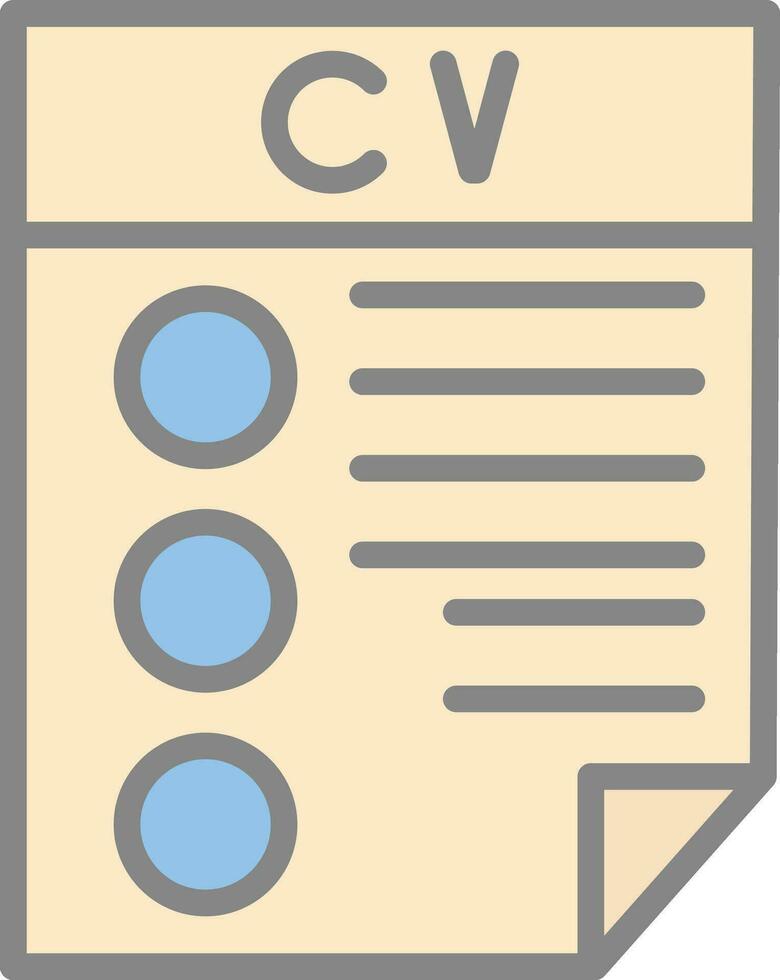 CV Vector Icon Design