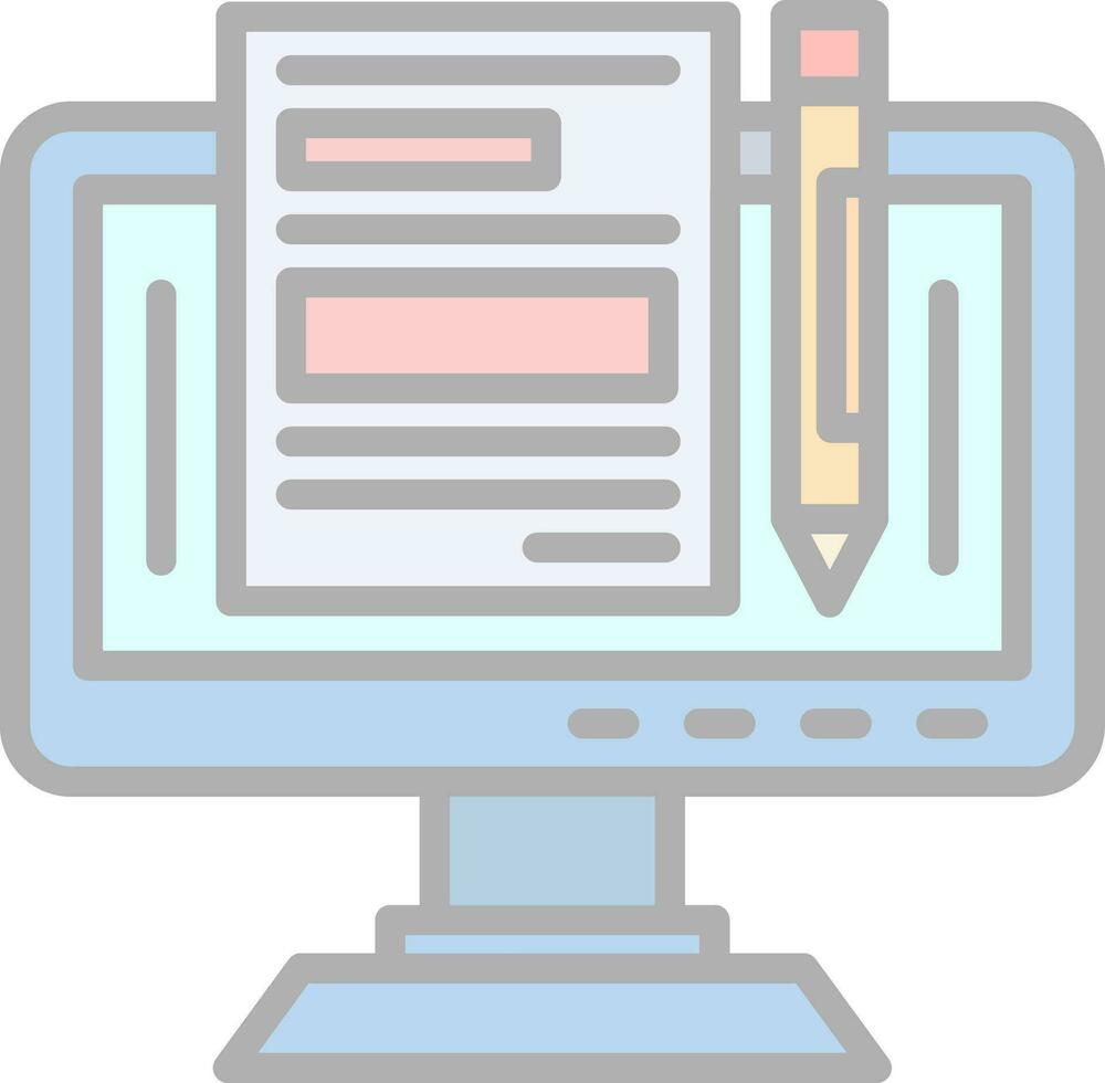 Blogger Vector Icon Design