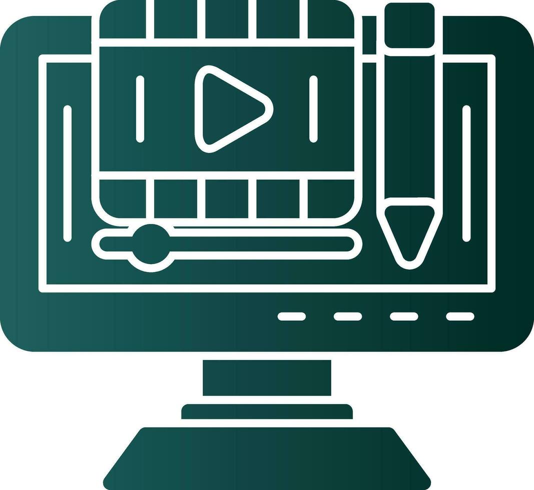 Edit video Vector Icon Design