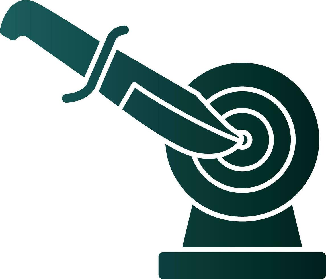 Knife throwing Vector Icon Design