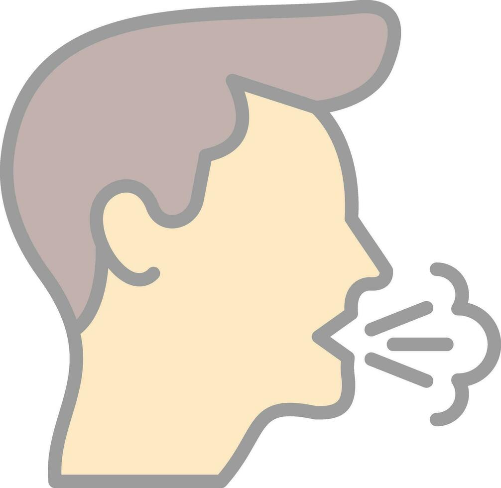 Cough Vector Icon Design