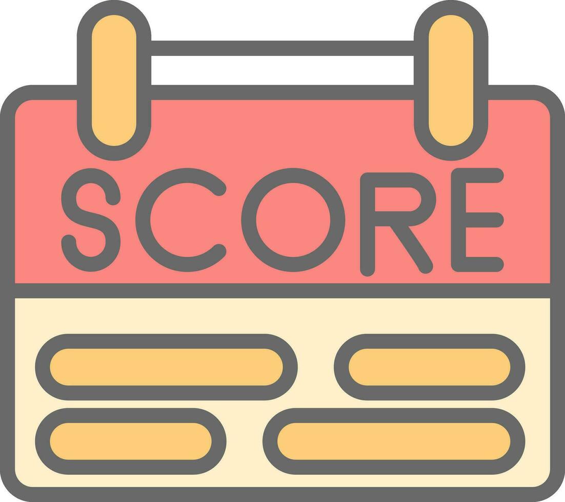 Scoring Vector Icon Design