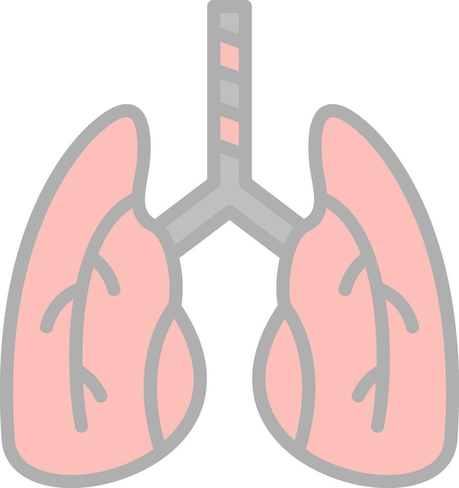 Lungs Vector Icon Design