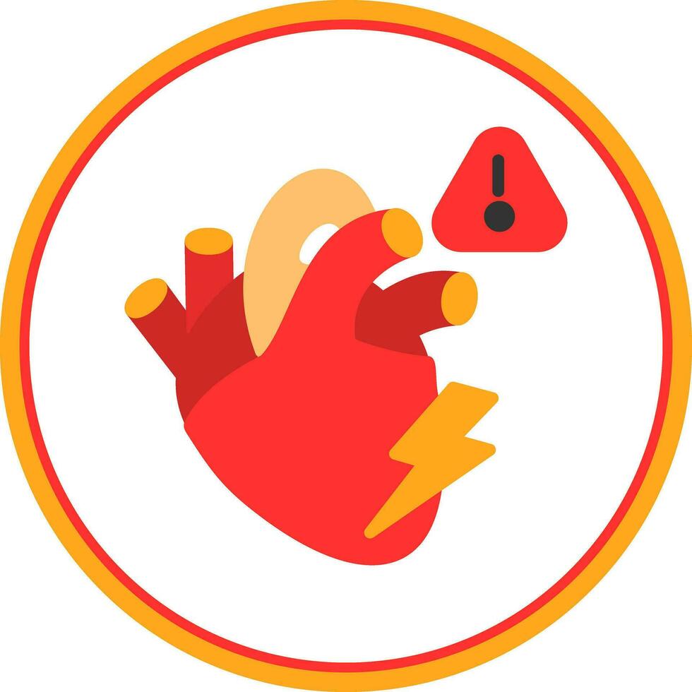 Heart attack Vector Icon Design