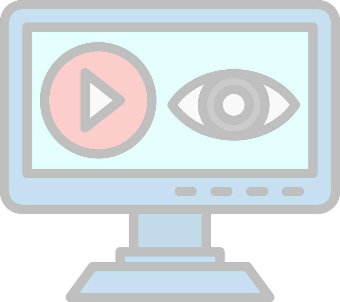 Views Vector Icon Design