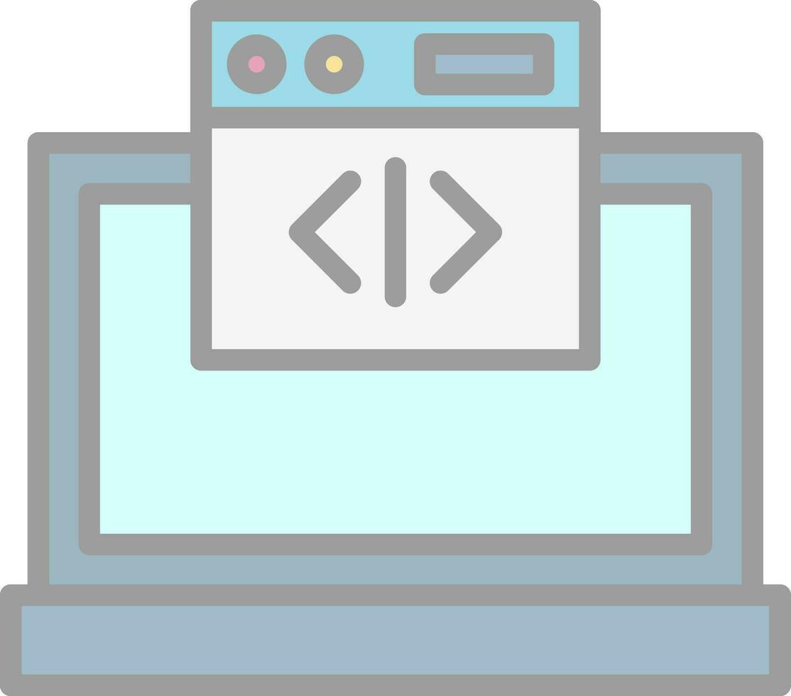 web codificación vector icono diseño