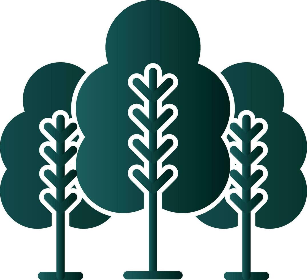 diseño de icono de vector de bosque