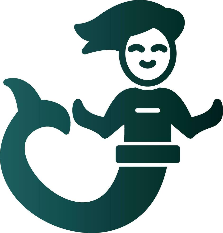 Mermaid Vector Icon Design