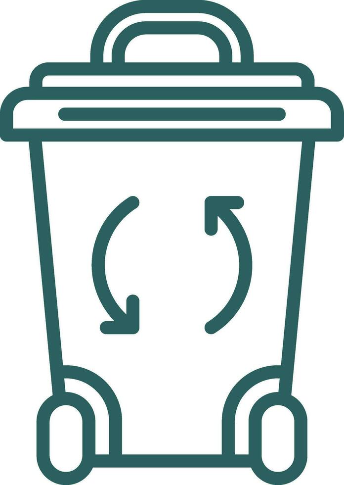 Recycle Bin Vector Icon Design
