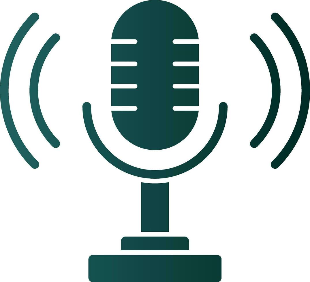 Podcast Vector Icon Design