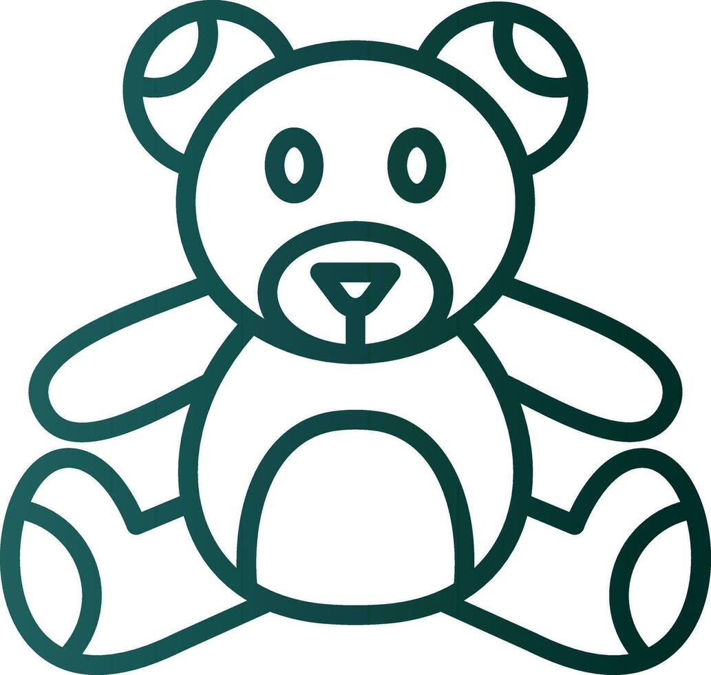 diseño de icono de vector de oso