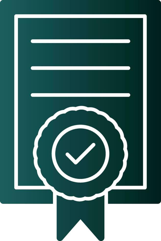 Certificate Vector Icon Design