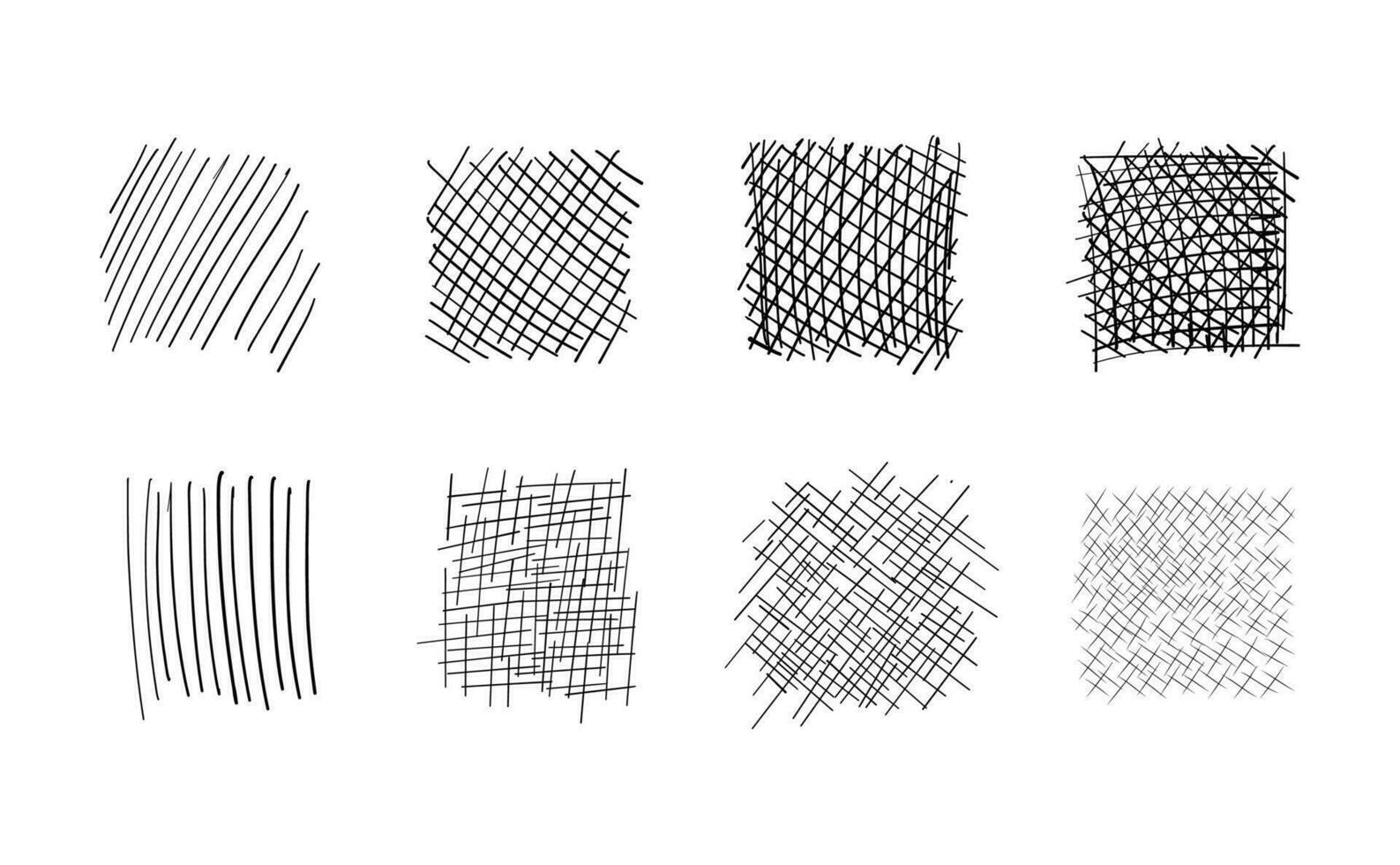 vector scribble pen stroke collection