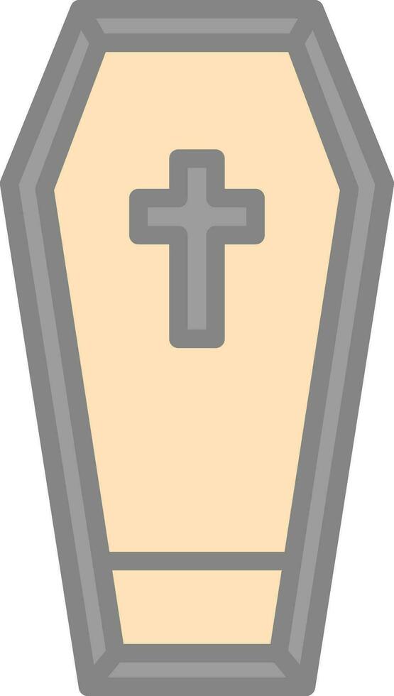 Coffin Vector Icon Design