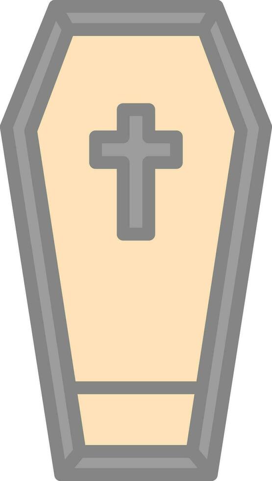 Coffin Vector Icon Design