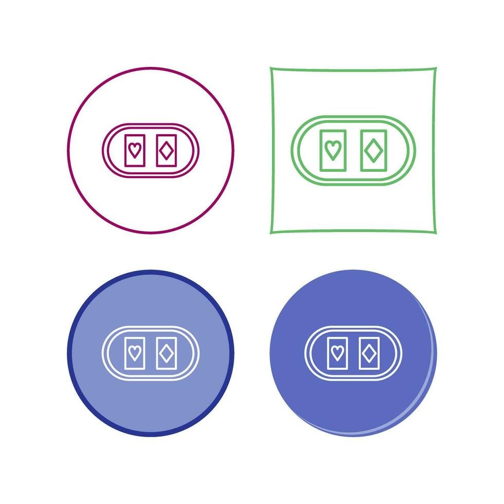 Cards Table Vector Icon