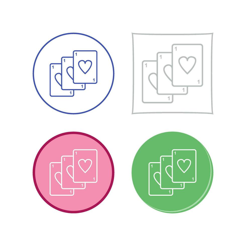 Unique Deck of Cards Vector Icon