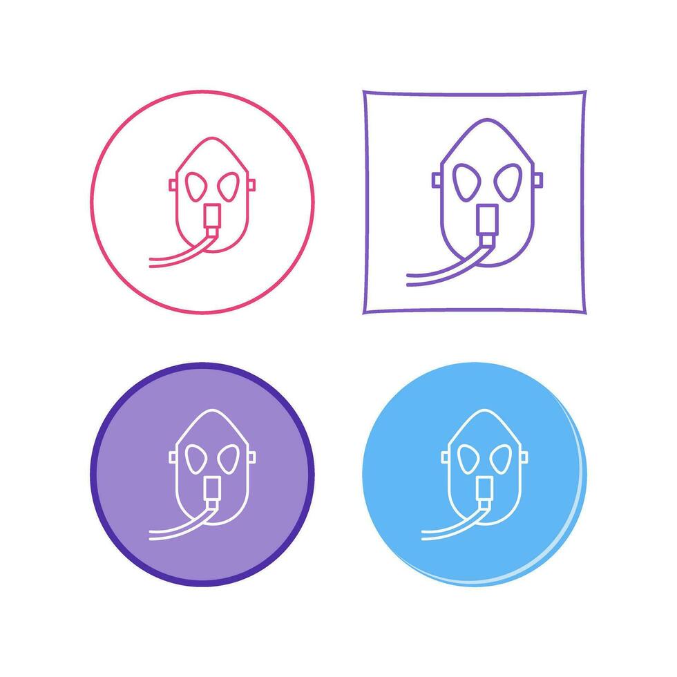 Unique Oxygen Mask Vector Icon