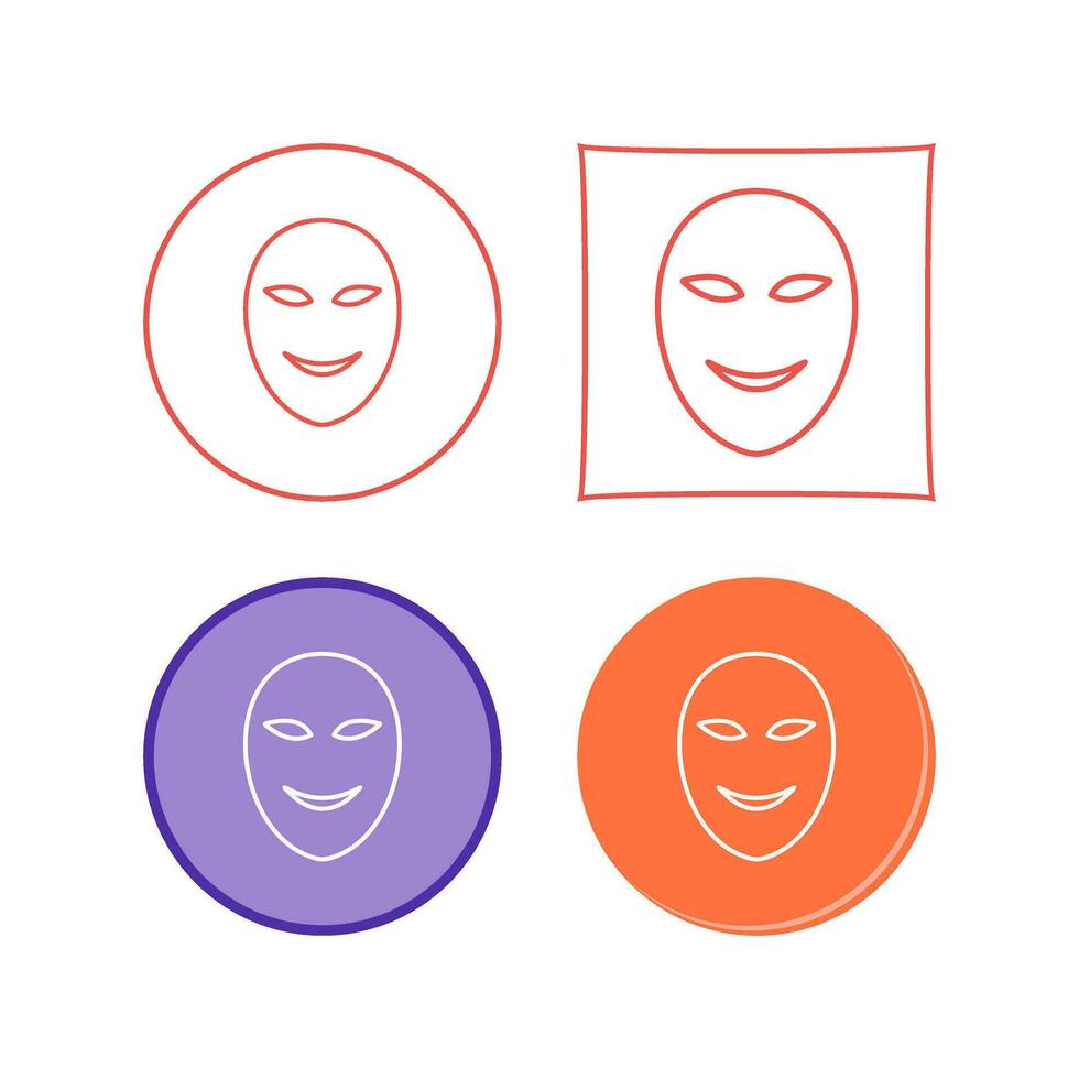 Ancient Face Mask Vector Icon