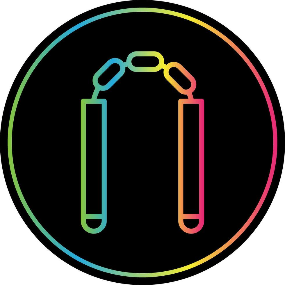 Nunchaku Vector Icon Design