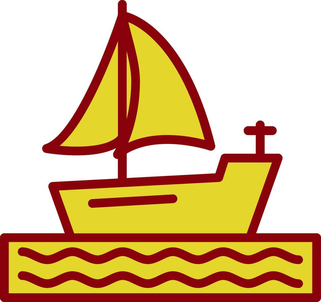 diseño de icono de vector de barco