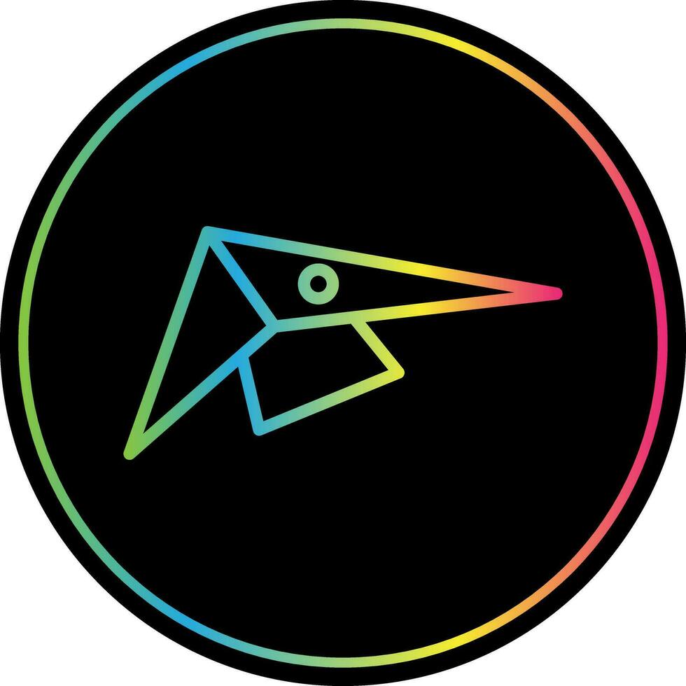 Hang gliding Vector Icon Design