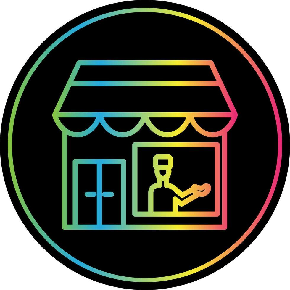 Shopkeeper Vector Icon Design