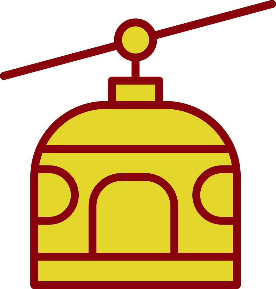 Chairlift Vector Icon Design