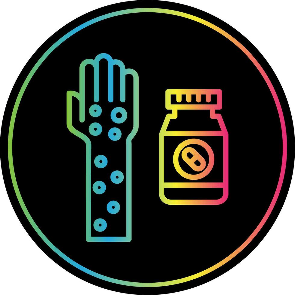Drug allergy Vector Icon Design
