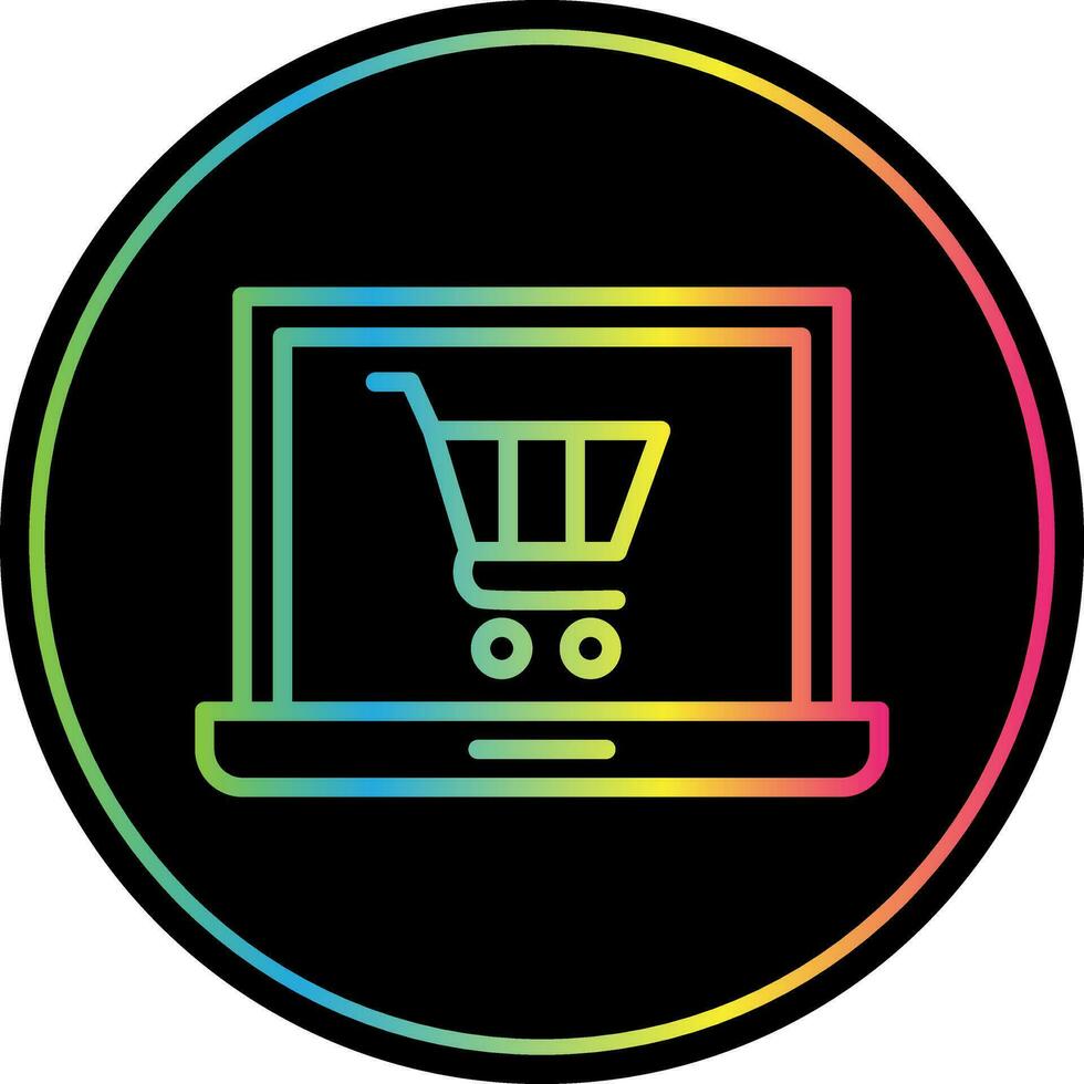 diseño de icono de vector de tienda en línea