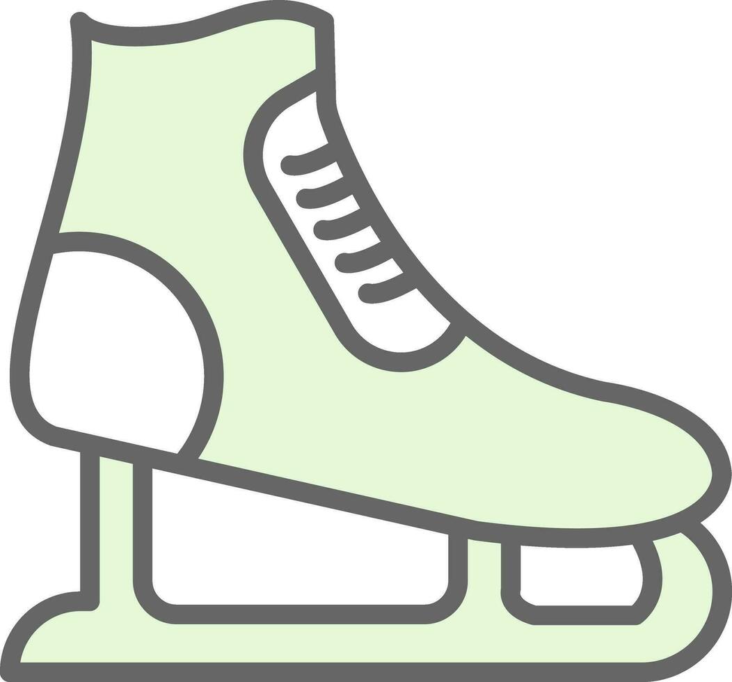 diseño de icono de vector de patinaje sobre hielo