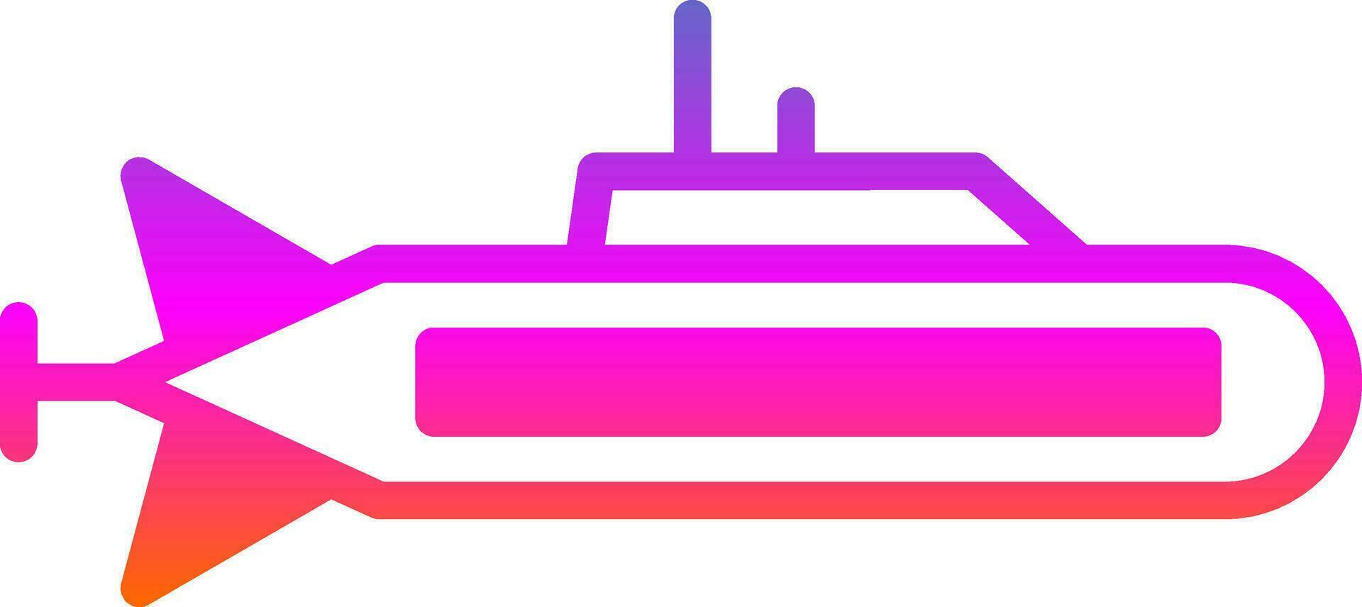 Submarine Vector Icon Design
