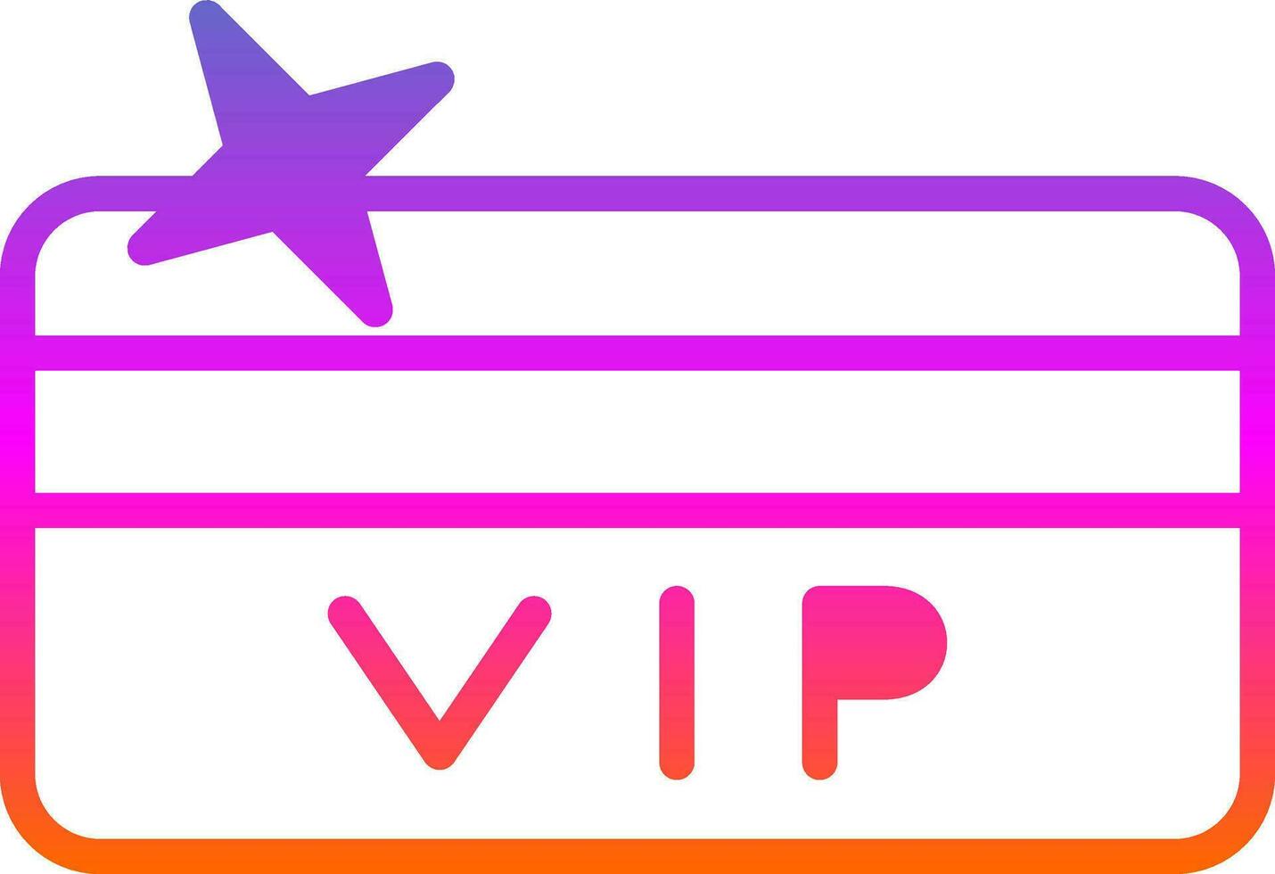 Vip card Vector Icon Design