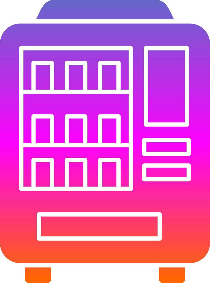 Vending machine Vector Icon Design