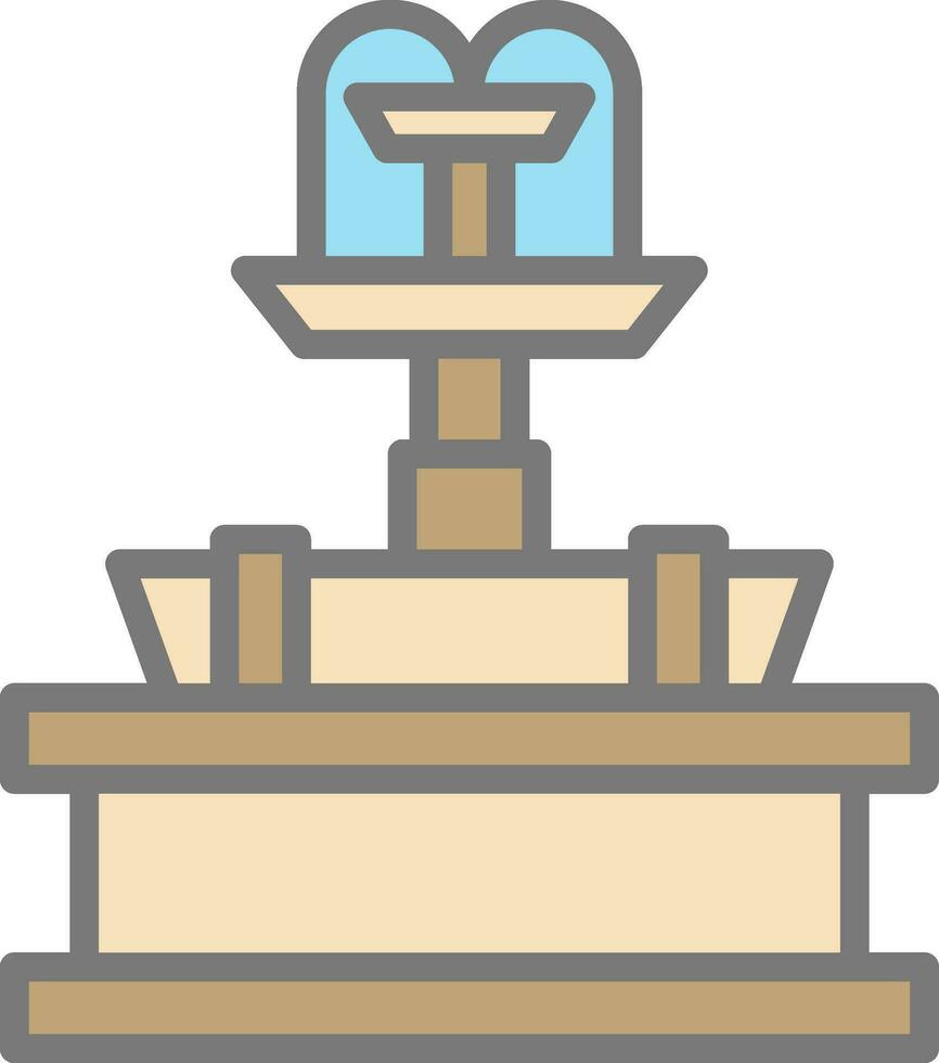 Fountain Vector Icon Design