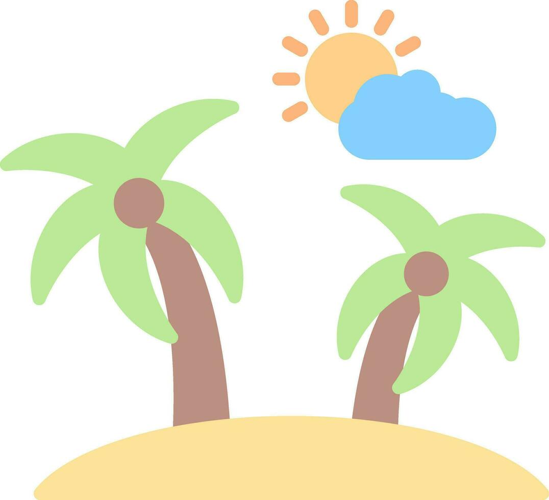 Island Vector Icon Design