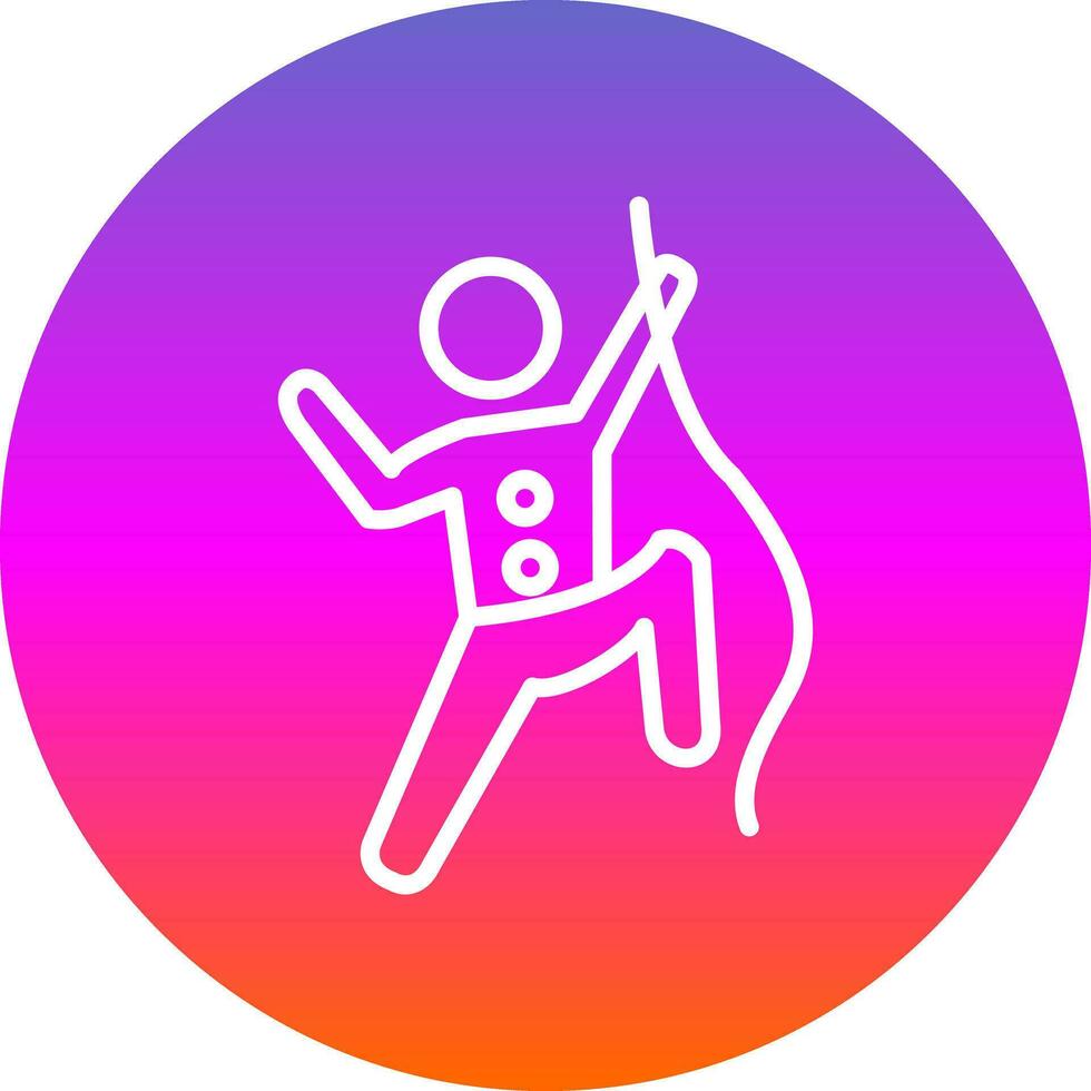 Climbing Vector Icon Design