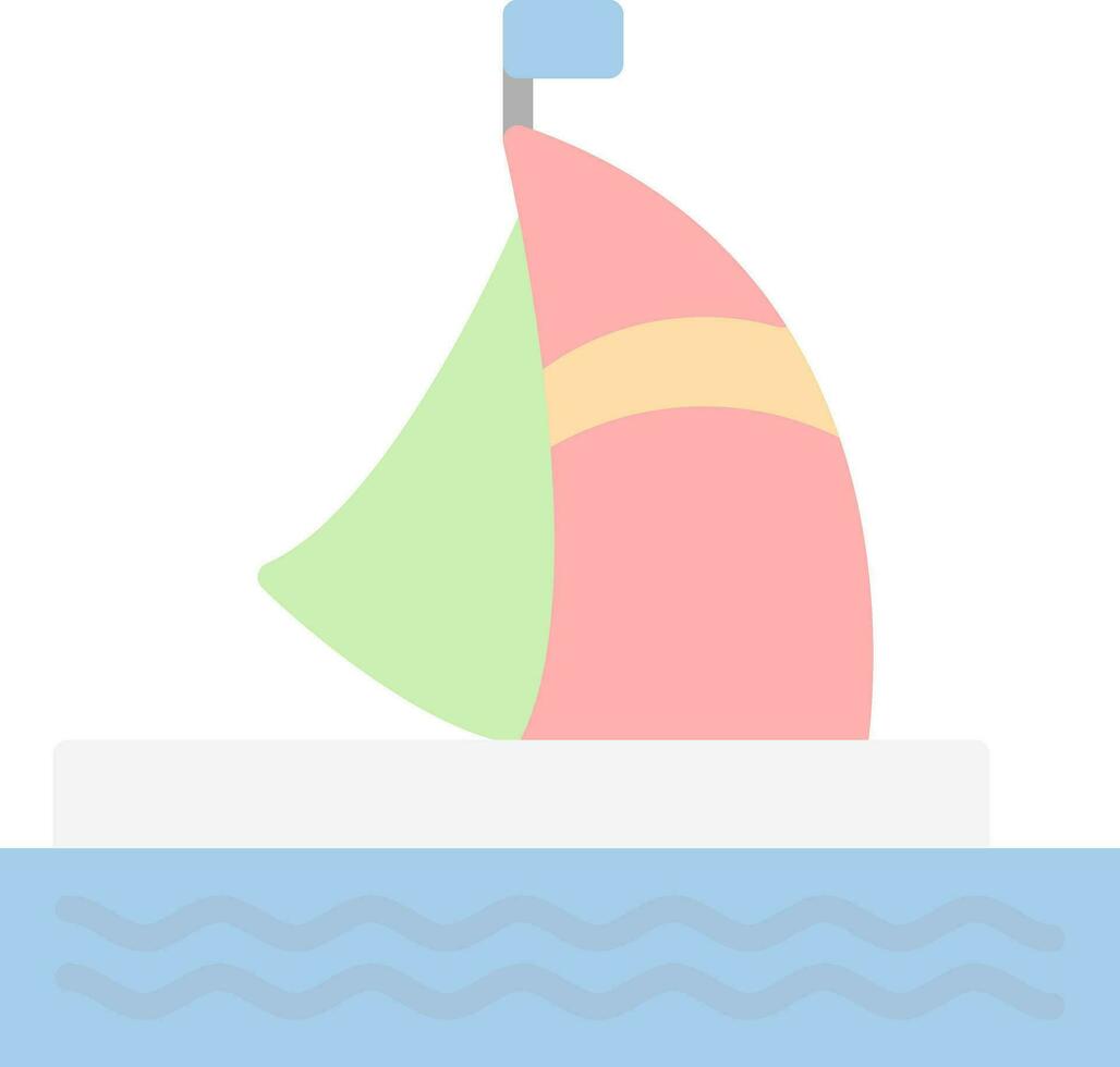 Houseboat Vector Icon Design